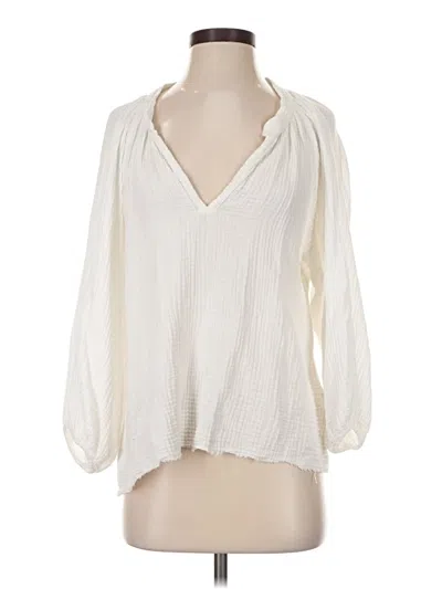 Pre-owned Nation Ltd 3/4 Sleeve Blouse In Ivory