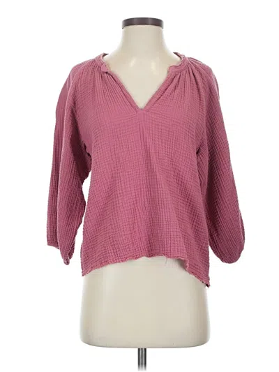 Pre-owned Nation Ltd 3/4 Sleeve Blouse In Pink