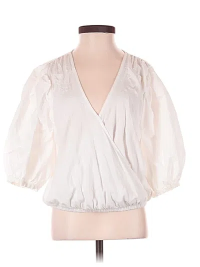 Pre-owned Nation Ltd 3/4 Sleeve Blouse In White