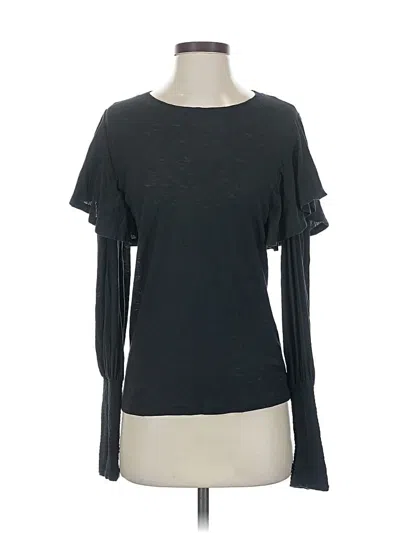 Pre-owned Nation Ltd 3/4 Sleeve T-shirt In Black