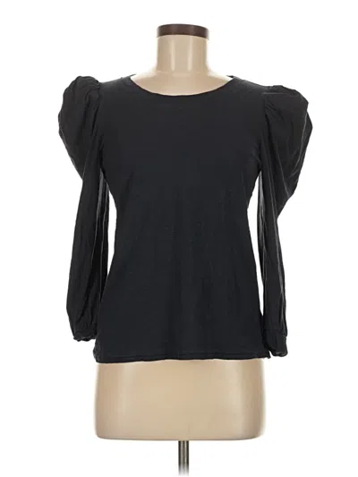 Pre-owned Nation Ltd 3/4 Sleeve Top Black Sweetheart Neckline Tops