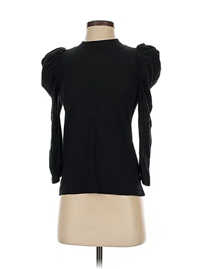 Pre-owned Nation Ltd 3/4 Sleeve Top Black Turtleneck Tops
