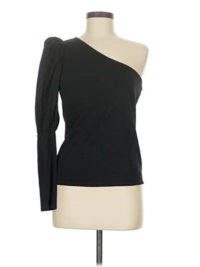 Pre-owned Nation Ltd 3/4 Sleeve T-shirt In Black