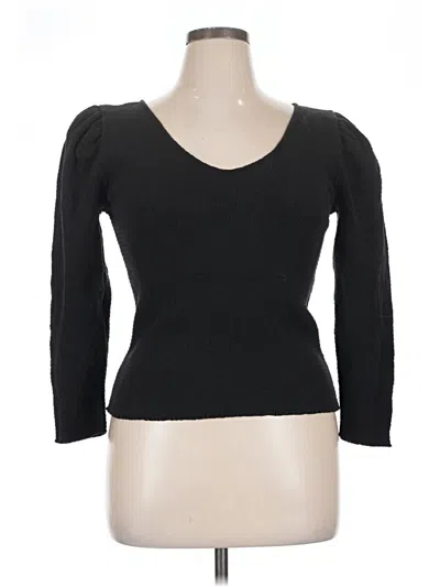 Pre-owned Nation Ltd 3/4 Sleeve T-shirt In Black