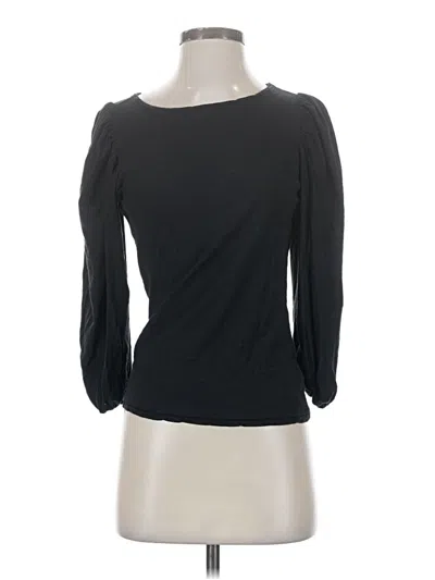 Pre-owned Nation Ltd 3/4 Sleeve T-shirt In Black