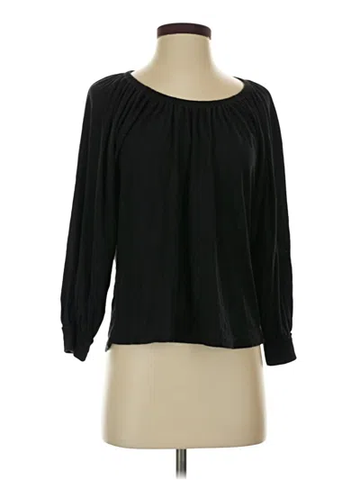 Pre-owned Nation Ltd 3/4 Sleeve T-shirt In Black