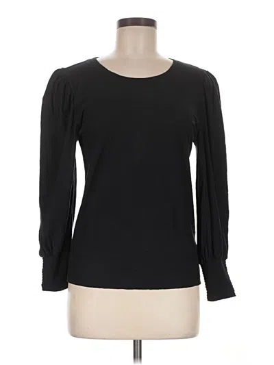 Pre-owned Nation Ltd 3/4 Sleeve T-shirt In Black