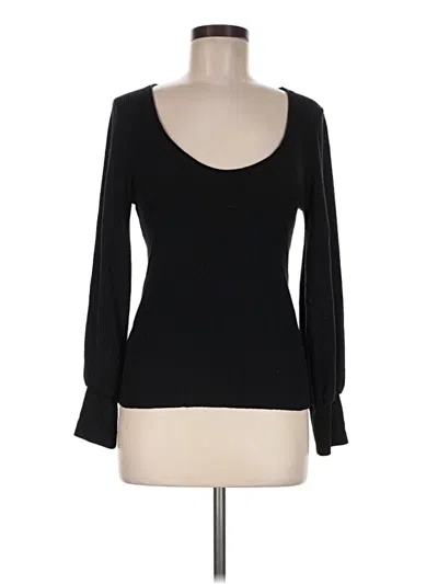 Pre-owned Nation Ltd 3/4 Sleeve T-shirt In Black