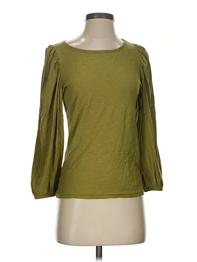 Pre-owned Nation Ltd 3/4 Sleeve T-shirt In Green