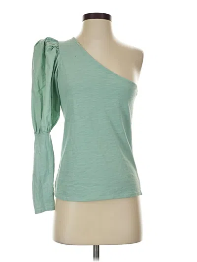 Pre-owned Nation Ltd 3/4 Sleeve T-shirt In Green