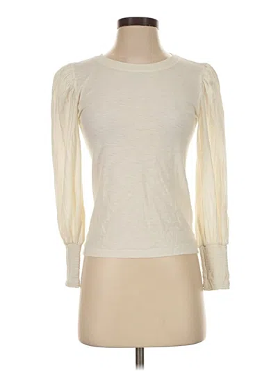 Pre-owned Nation Ltd 3/4 Sleeve T-shirt In Ivory