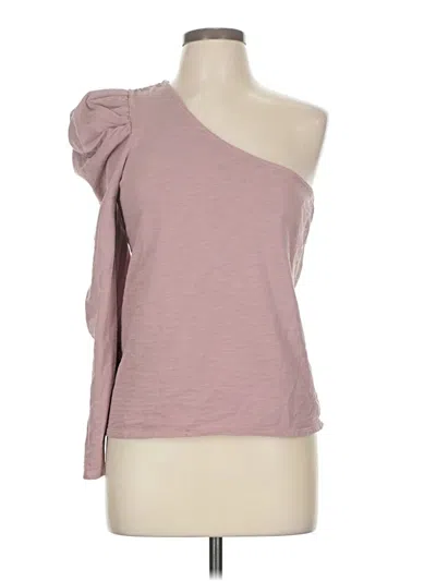 Pre-owned Nation Ltd 3/4 Sleeve T-shirt In Pink