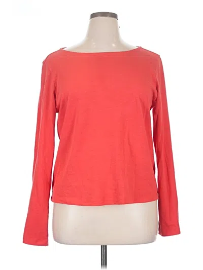 Pre-owned Nation Ltd 3/4 Sleeve T-shirt In Red