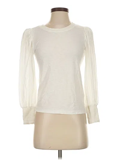 Pre-owned Nation Ltd 3/4 Sleeve T-shirt In White