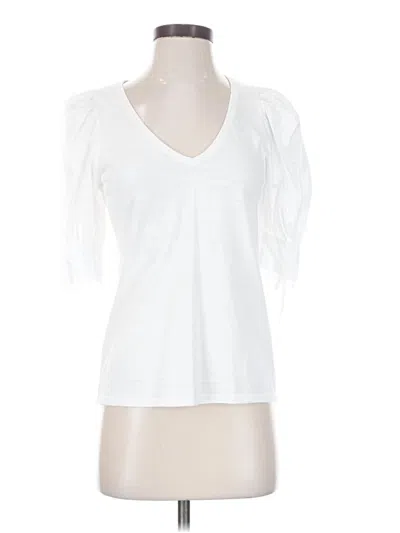 Pre-owned Nation Ltd 3/4 Sleeve T-shirt In White