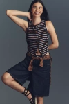 Nation Ltd Abbie Button-front Tank Top In Black