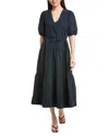 Nation Ltd Adele Midi Dress In Black