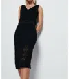 Nation Ltd Adriana Crochet Tank Top In Black In Black