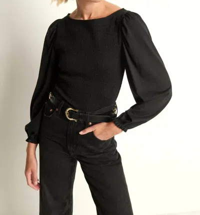 Nation Ltd Aidan Smocked Blouse In Black