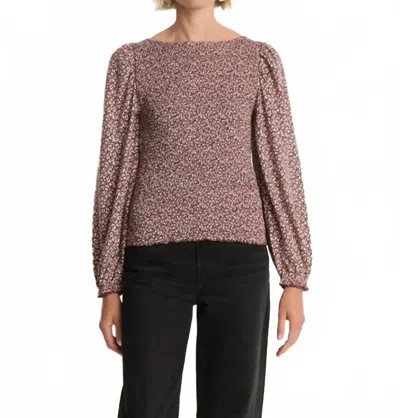 Nation Ltd Aidan Smocked Blouse In Winter Floral In Multi