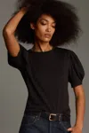 Nation Ltd Alicia Structured Tee In Black In Black