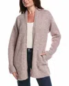 Nation Ltd Aliyah Open Front Alpaca-blend Cardigan In Whisper In Brown