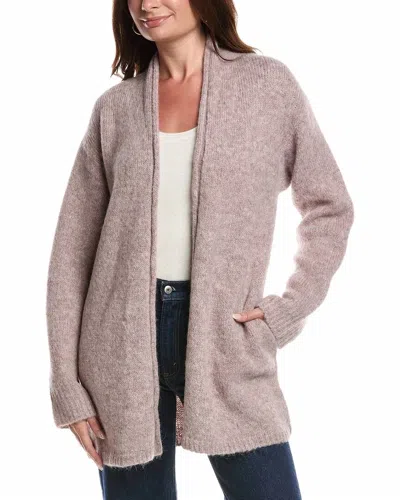 Nation Ltd Aliyah Open Front Alpaca-blend Cardigan In Whisper In Brown