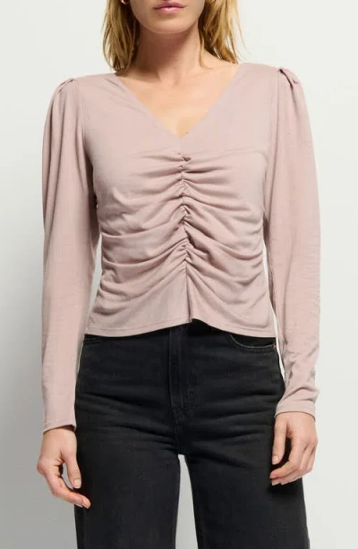Nation Ltd Angelina Long Sleeve Top In Whisper