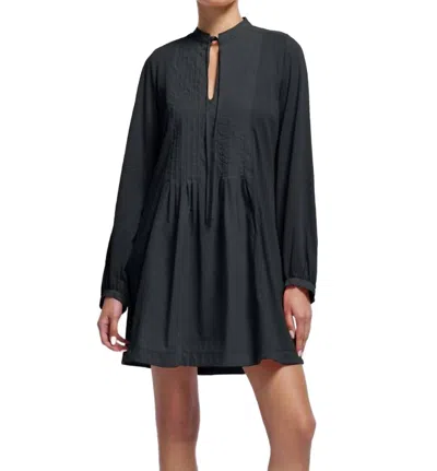 Nation Ltd Ariana Pintuck Dress In Jet Black