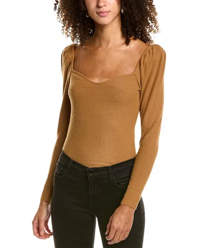 Nation Ltd Ashlyn Sweetheart Sweater In Brown