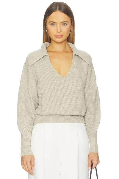 Nation Ltd Ashton Pullover In Moonbeam Heather In Gray