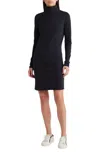 Nation Ltd Astrid Turtleneck Long Sleeve Dress In Black