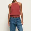 Nation Ltd Auburn Sweater Tank Top In Marsala In Pink