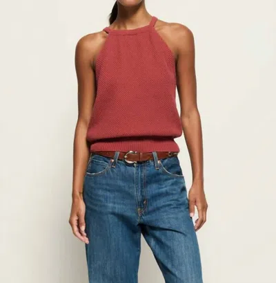 Nation Ltd Auburn Sweater Tank Top In Marsala In Pink