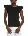 Nation Ltd Letta Ruffle Tank Top In Black In Black