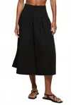 Nation Ltd Ava Midi Skirt In Jet Black In Black