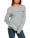 Nation Ltd Barbie Off-the-shoulder Sweatshirt In Gray
