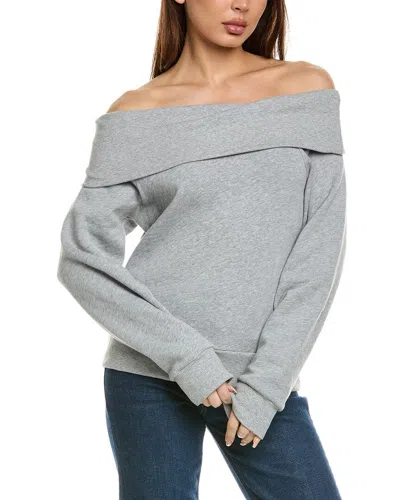 NATION LTD BARBIE OFF-THE-SHOULDER SWEATSHIRT