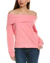 Nation Ltd Barbie Off-the-shoulder Sweatshirt In Orange