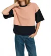 Nation Ltd Barrett Sweatshirt In Night Sky Color Block In Multi