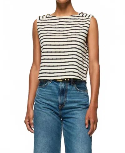 NATION LTD BETTINA STRIPE TANK TOP IN CREAM