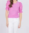 Nation Ltd Bia Gathered Sleeve Tee In Prom Date In Multi