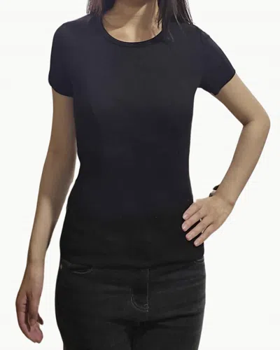 Nation Ltd Billy Short Sleeve Tee In Jet Black