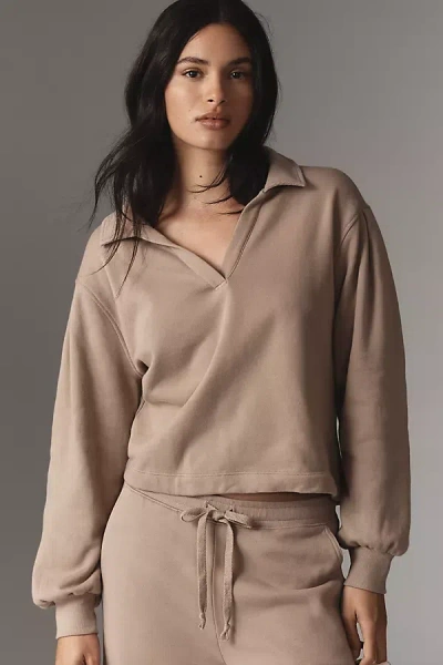Nation Ltd Blake Sweatshirt In Beige