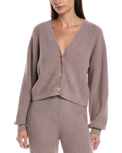 Nation Ltd Bo Balloon Sleeve Cardigan In Pink