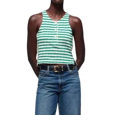 Nation Ltd Bree Tank Top In Verdant Green Stripe In Multi
