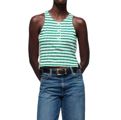 Nation Ltd Bree Tank Top In Verdant Green Stripe In Multi