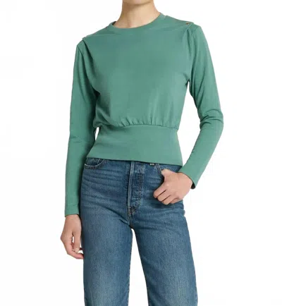 Nation Ltd Brixton Long Sleeve Top In Green
