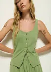 Nation Ltd Brya Tank In Green In Green