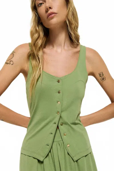 Nation Ltd Brya Tank Top In Loden In Multi